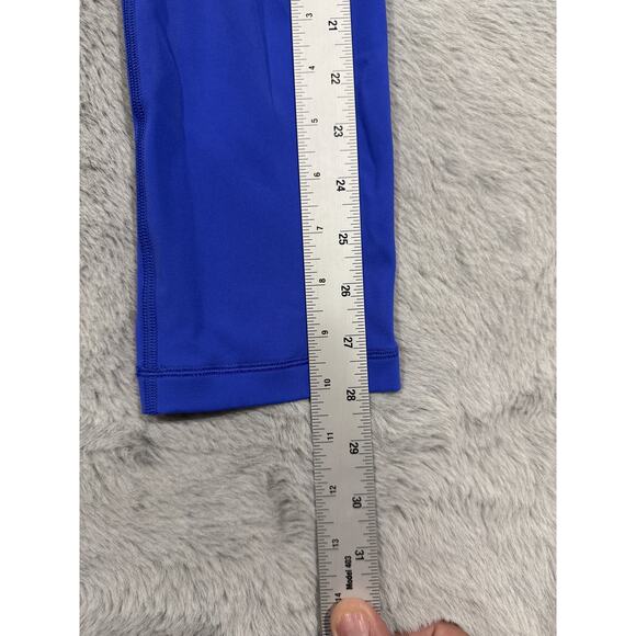 Lululemon Pants Womens Size 2 Blue High Rise Crop Pocket Leggings Fast Free Gym - Picture 11 of 14